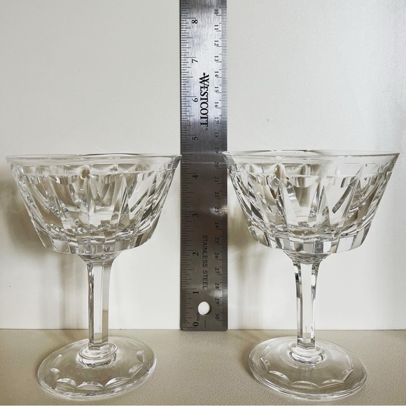 8 Vintage Stuart Crystal - Dartmouth champagne coupes - Picture 2 of 3